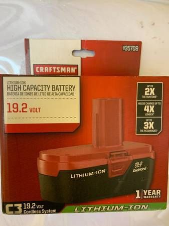CRAFTSMAN 19.2-Volt 2.6 Amp-Hour Lithium Power Tool Batter