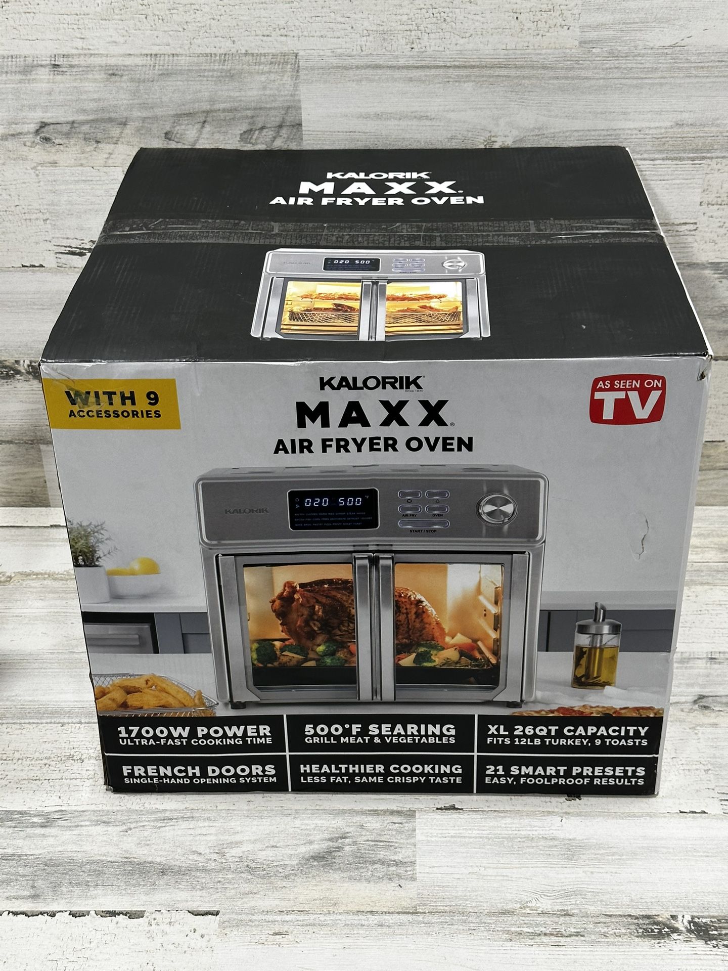 KALORIK MAXX XL 26qt Air Fryer Oven - 120V~60Hz~1700W (#AFO 46045 SS) - BRAND NEW!!!