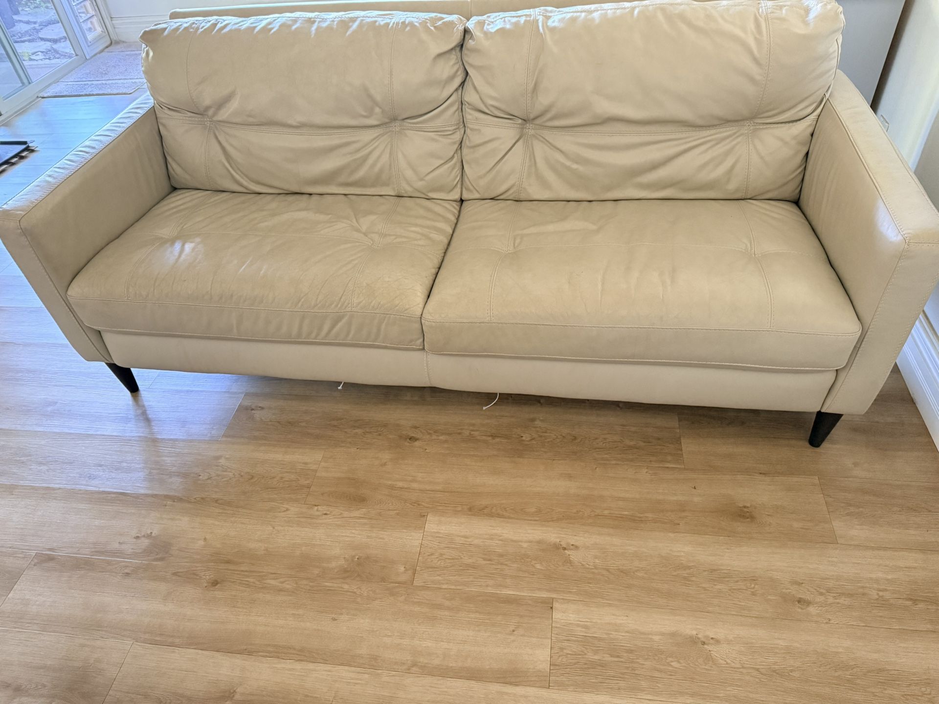 Real Italian Leather Couch 