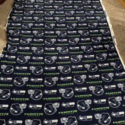 Seattle Seahawks Fleece Fabric 2.5 Yards