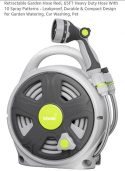 NEW RETRACTABLE WATER HOSE REEL 65FT HEAVY DUTY