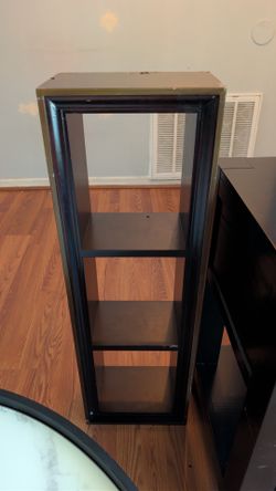 Black Wooden Book Shelf