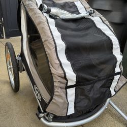Double Seat Bike Trailer/ Stroller 