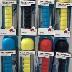 Asobu Pill Water Bottle Organizer Total Of 8 