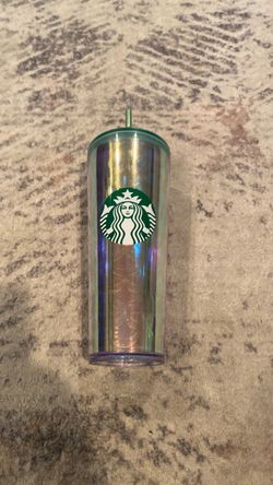 Starbucks Iridescent Cold Cup Tumbler with Straw