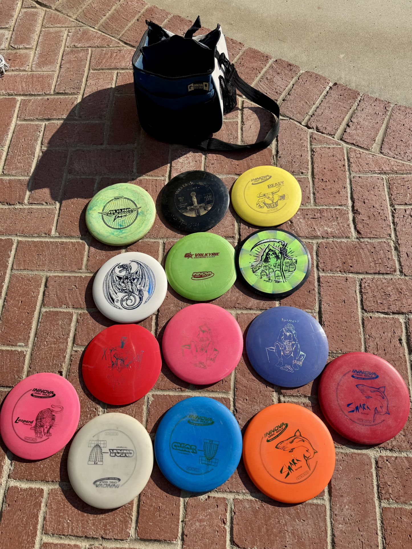 Disc Golf - Used Set Including Bag.