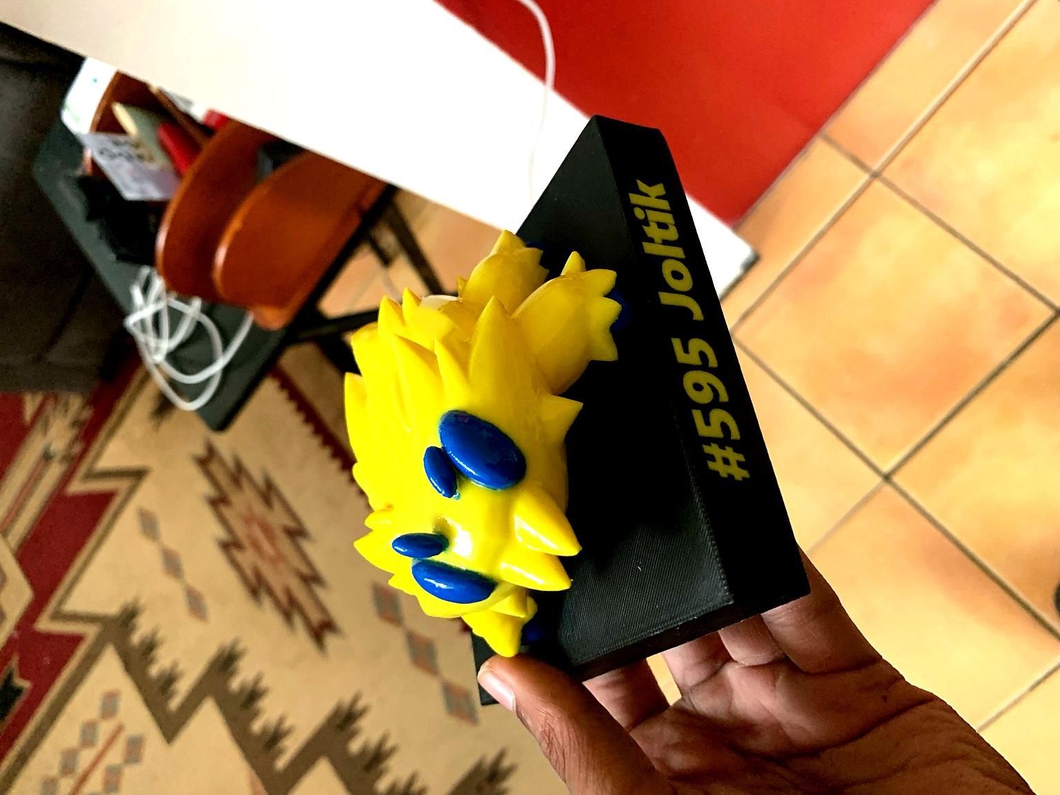 Joltik Pokémon Figure – 3D Printed, Resin Cured, Custom Base