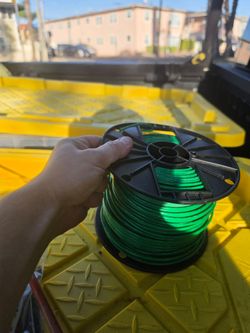 Copper ground wire and copper coax rg6