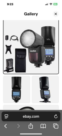 Godox V1S V1-S 2.4G TTL HSS Round Head Speedlite Flash Light For Sony Camera