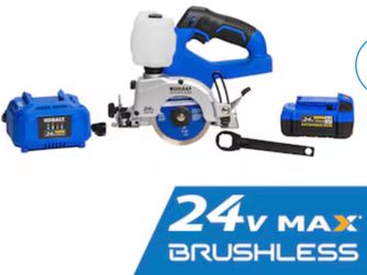 Kobalt 24V 4-in -Blade Cordless Handheld Tile Saw ( Battery Included )