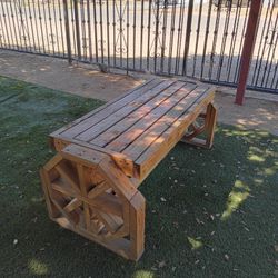 Wood Bench Coffee Table