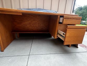 Oak desk 60” x 26”