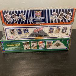 1990, 1991, 1992, Upper Deck baseball sets. Factory sealed