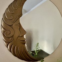  Vintage Half moon Wall Mirror 