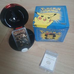 Pokémon gold plated trading card