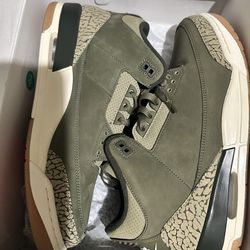 Jordan 3 medium olive/family affair Size 11.5 men’s
