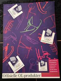 1994 Lillehammer Winter Olympics Poster 