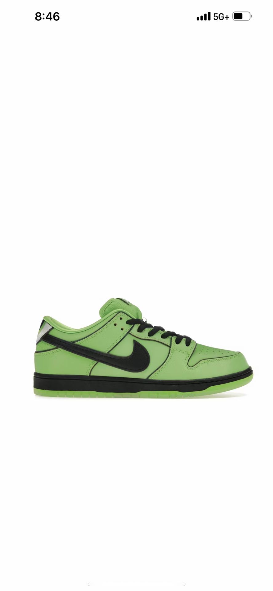 Nike Dunk Low Sb Power Puff Buttercup Sz 10