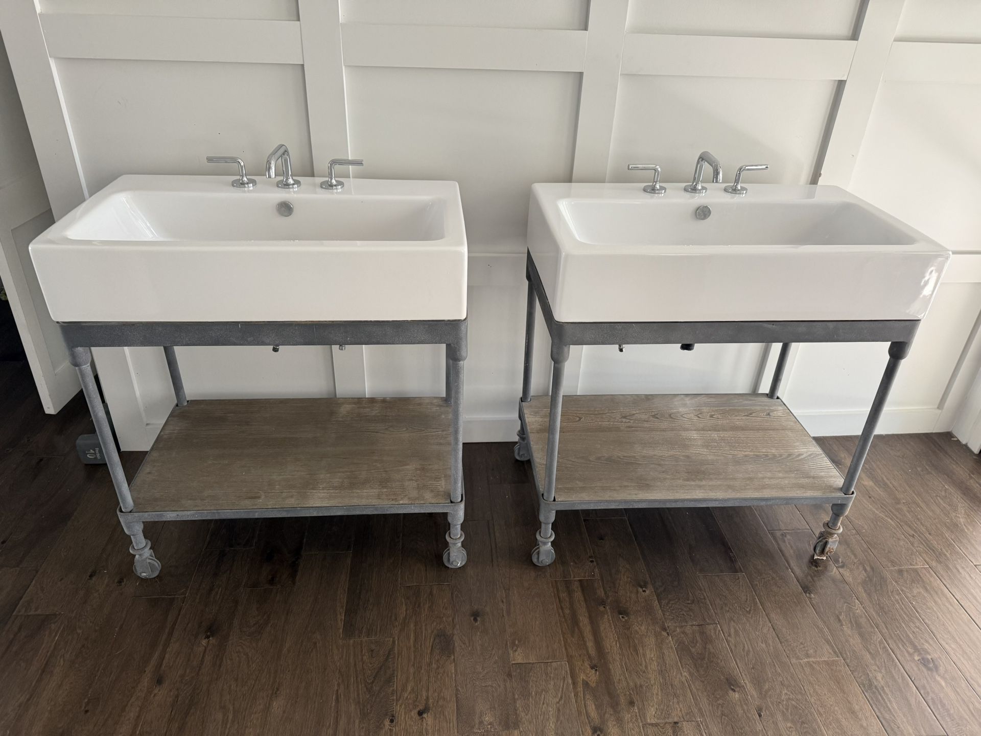 Restoration Hardware Dutch Industrial Console Vanity