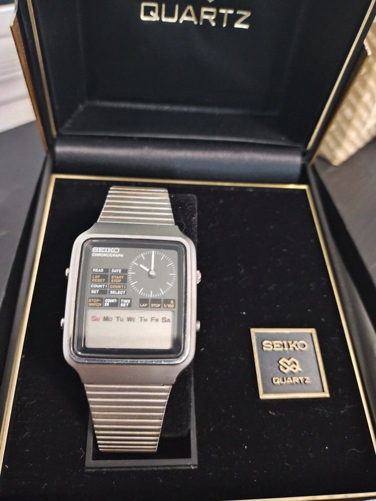 Vintage Seiko H127 500 Ana Digital Chronograph Counter 1979