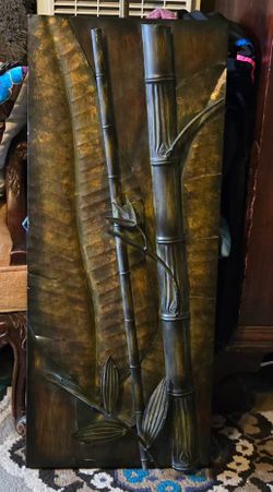Artistic Bamboo Wall Decor Metal