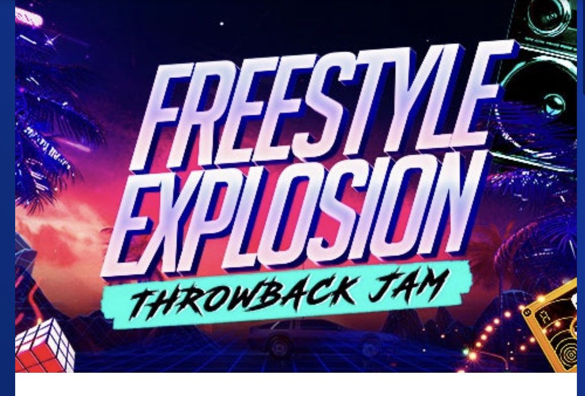 (2) Freestyle Explosion throwback Jam Tickets July 16 2022