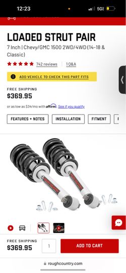 7 inch lift kit 2014-2018 Silverado 1500