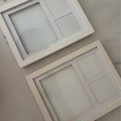 (2) Clay Hand or Foot Print Photo Frame
