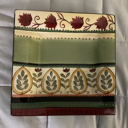 New Tabletops Unlimited Espana 4Plates * Lexi * Pattern. Hand Painted