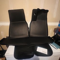 Tesla Model Y Floor Mats + Cargo Mats Full Set – $20 – Pine Lake Sammamish