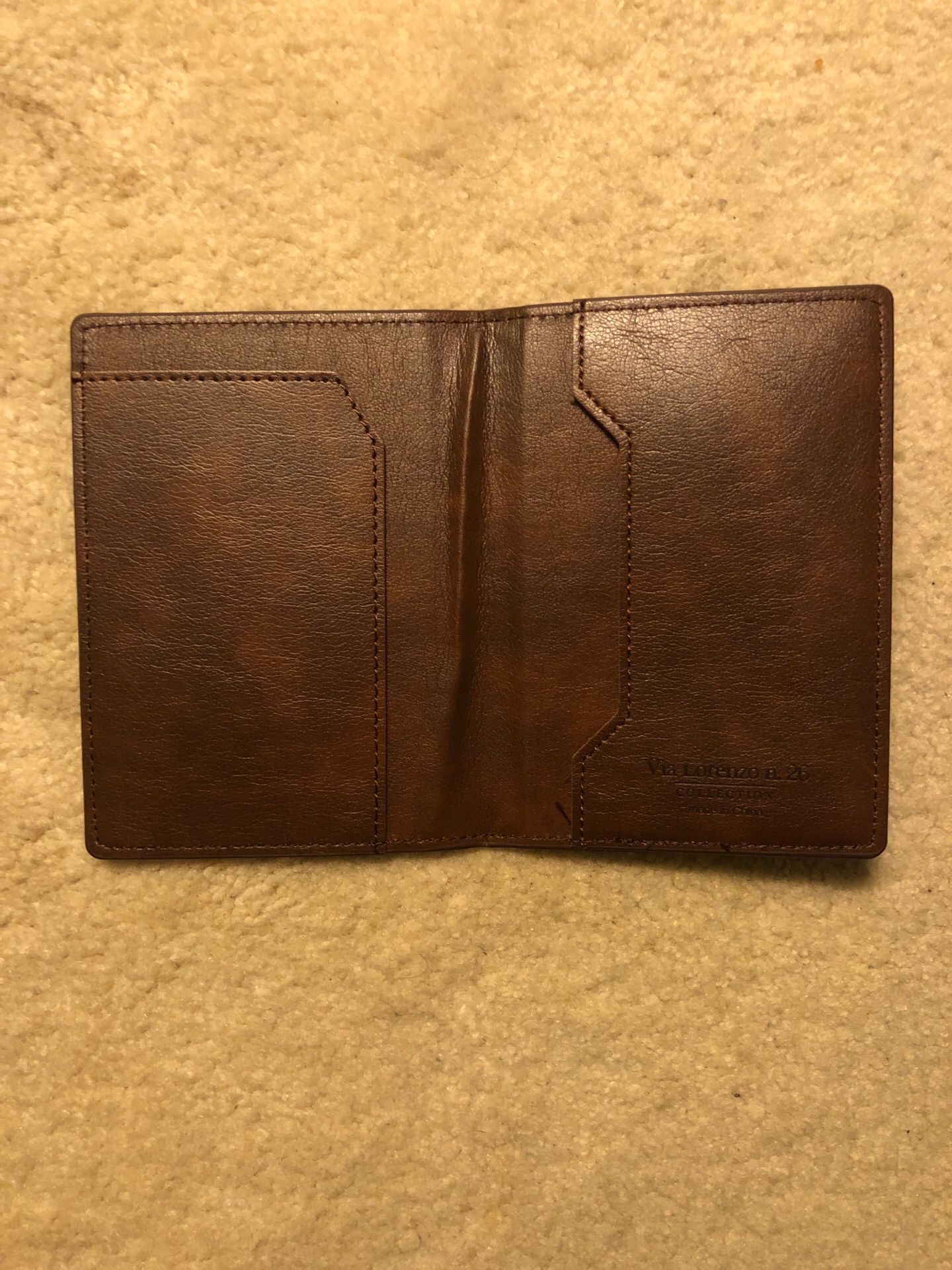 Faux Leather Passport Holder