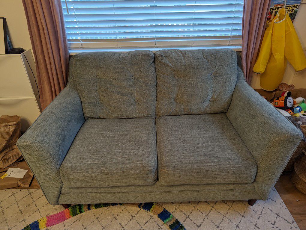 Teal Loveseat Couch