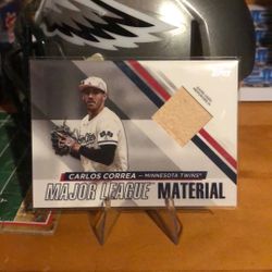 Carlos Correa Bat Peice Game Used 