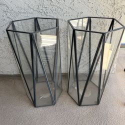 Glass Candle Holders