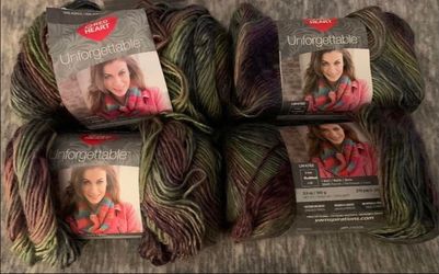 4 Piece Red Heart Unforgettable Yarn