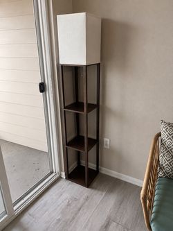 Side lamp shelf