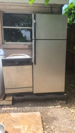 refrigerator, washer, microwave