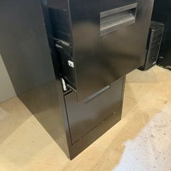 File Cabinets, Black $45 Each 