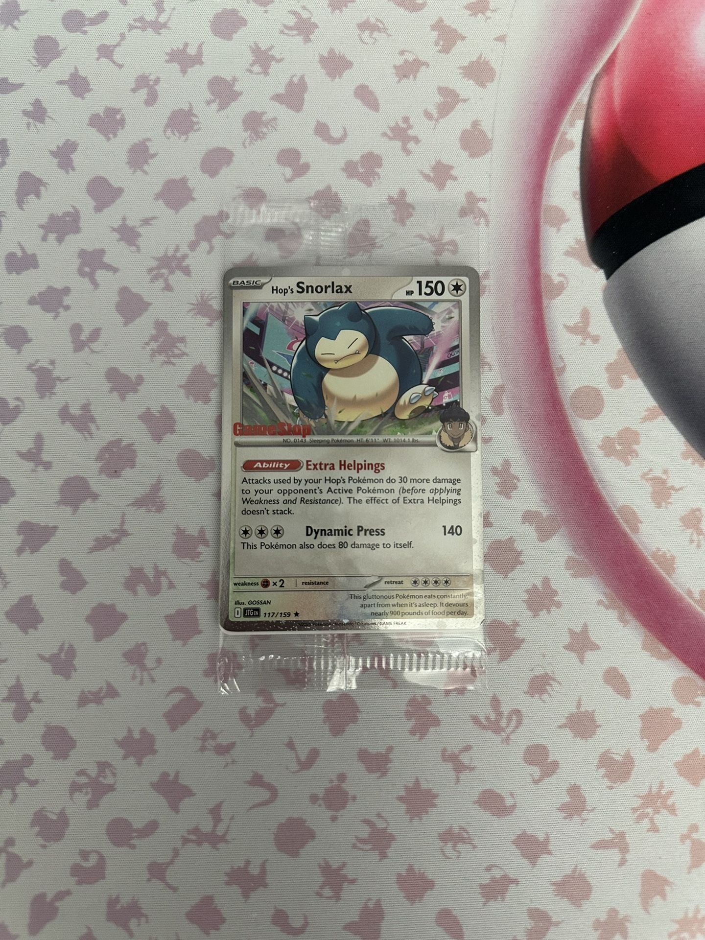 Hop’s Snorlax GameStop Stamp Journey Together