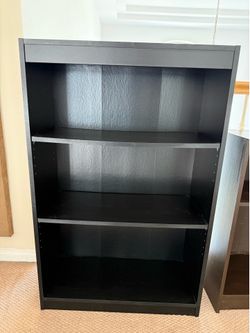 2 Small Bookshelves Black and Brown