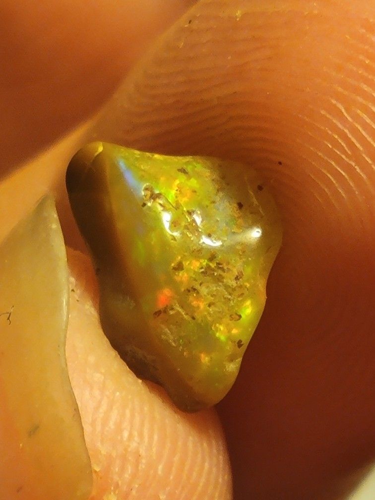 1.35ct Mexican Fire Opal Crystal 6x4mm