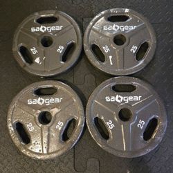 4x Spare 25lb Olympic Weight Plates