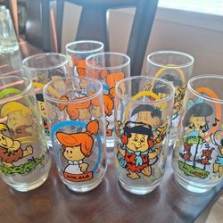 Cartoon Glass- Flinstones 1982