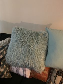 2 XLarge Pillows Set Mint Green 