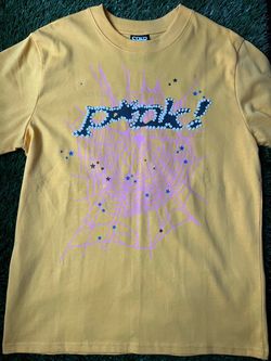 Sp5der Yellow Graphic T-Shirt