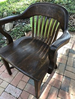 Oak Bankers Chair