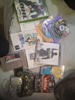 Lot of misc gaming items, Xbox, ps2, Nintendo