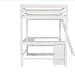 Bed With Desk Underneath