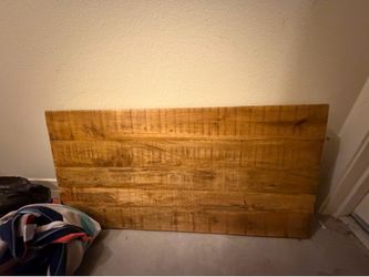 Hardwood industrial coffee table