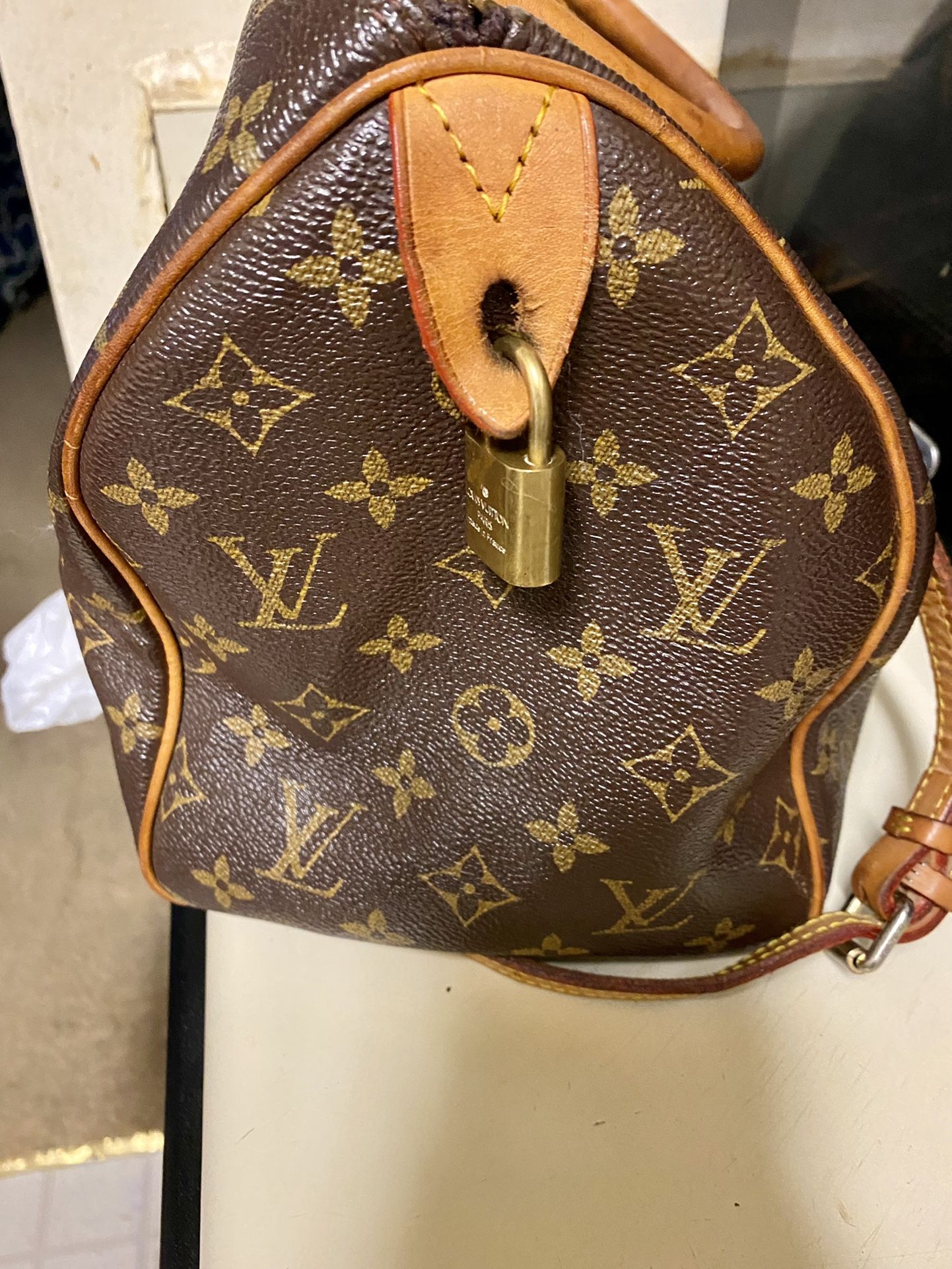 Louise Vuitton Monogram Speedy 30 Canvas